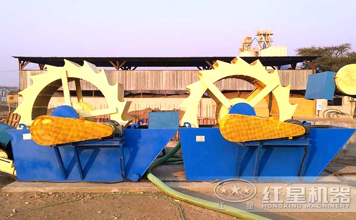節(jié)能洗砂機(jī)現(xiàn)場展示