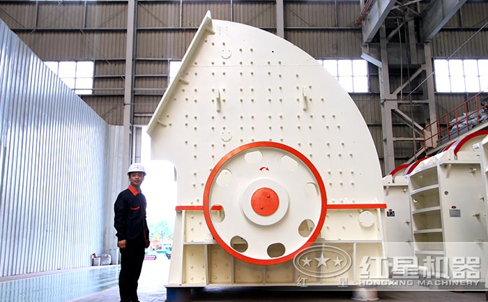 每小時300-400噸的大理石邊角料錘式打砂機(jī)