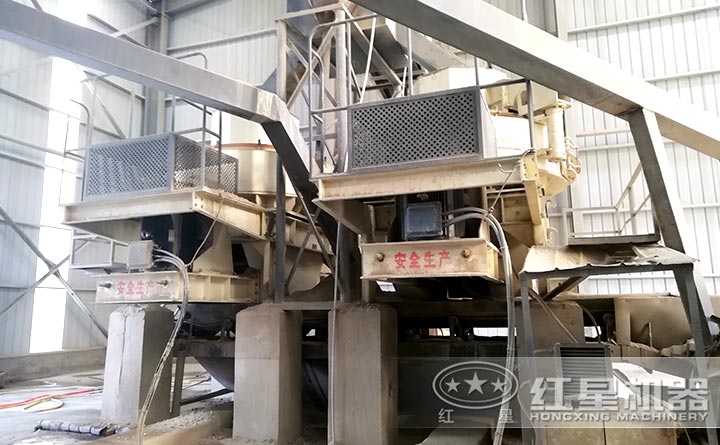 河卵石制砂機(jī)現(xiàn)場展示
