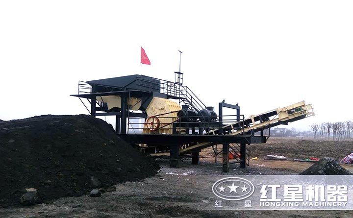 河南洛陽(yáng)客戶時(shí)產(chǎn)400噸煤炭破碎廠實(shí)景