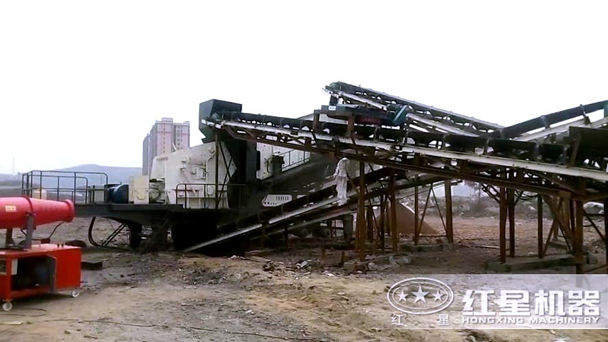 建筑垃圾粉碎、篩分機現(xiàn)場視頻