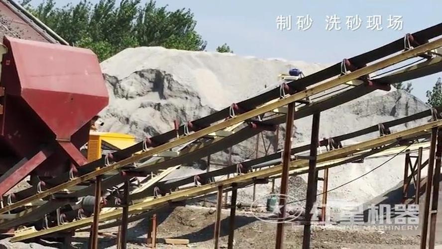 回訪客戶時拍攝的：錘式打砂機(jī)制砂、洗砂機(jī)洗砂現(xiàn)場-原創(chuàng)性視頻，快來看！